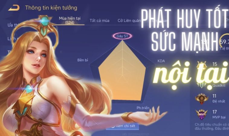 Hướng Dẫn Cách Chơi Tướng Lauriel Đẳng Cấp 5 Những kỹ năng của tướng Lauriel
